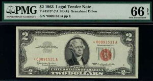 MALACK $2.00 1963�N PMG 66 EPQ �X�^�[�m�[�g�B�������F�I pm0040