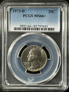 1973-D 25�Z���g ���V���g�� �N�H�[�^�[�h�� PCGS MS66+ 83797691