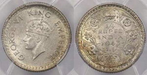 �C���h �C�M���X 1943 C 1/4���s�[ PCGS MS 63 SW-9.86 PI0045 �����z��