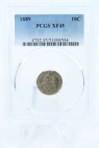 1889-P PCGS XF45 ���o�e�B�E�V�[�e�b�h�E�_�C���E�r�W�l�X�E�X�g���C�N 10�Z���g