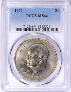 1977�N �A�C�[���n���[�h�� PCGS MS 64 �����X�^�[�g�[�� ���ʃg�[�j���O �A�C�N�R�C��