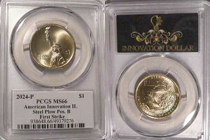 2024�N P �C���m�C�E�C�m�x�[�V�����E�X�`�[���E�v���E 1�h�� PCGS MS66 �|�W�V����B �t�@�[�X�g�X�g���C�N