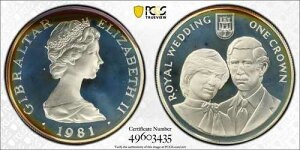 �g�[���t�� 1981�N PR 68 DCAM �N���E�� �W�u�����^�� �_�C�A�i�܃E�F�f�B���O PCGS �V���o�[639