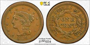 PCGS XF45 1856�N�� �҂ݍ��݃w�A ���[�W�Z���g �X�����e�b�h 5 �G�N�X�g���t�@�C��