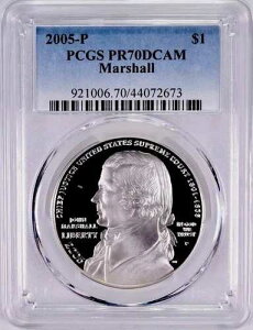 2005�N �W�����E�}�[�V���� �V���o�[�_���[ PCGS PR70??�����ȕi��??