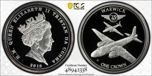 2018�N �g���X�^���_�N�[�j�� 1 �N���E�� ���[�E�B�b�N WW2 RAF �q��@ �����@ PCGS PR69 DCAM