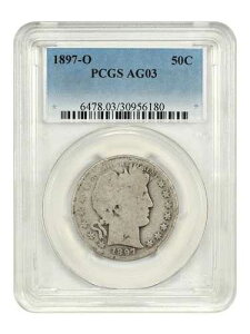 1897-O 50C PCGS AG03 - �o�[�o�[�n�[�t�_���[ - �󏭂ȓ��t