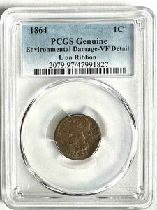 1864�N �C���f�B�A���w�b�h �Z���g PCGS ���� ���_���[�W VF �ڍ� L �I�� ���{�� 2079