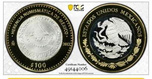 ���L�V�R 100 �y�\ �ݕ���Y�T�J�e�J�X 8R PL69 PCGS �o�C���^�� �R�C�� 2012