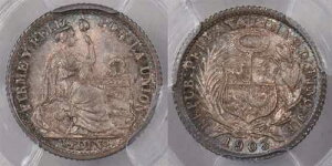 �y���[ 1903 /803-JF 1/2 Dinero PCGS MS 65 KM-206.2 PI0148 �����z��