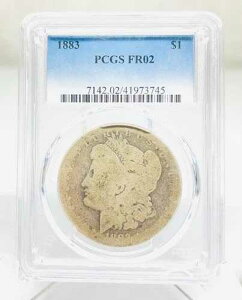 1883�N �����K����� 1�h�� PCGS FR02 ���[�{�[���R�C�� �R���N�^�[�Y�f���C�g