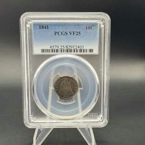 1841�N 10�Z���g �V�[�e�b�h ���o�e�B �_�C�� - PCGS VF25 - ��������
