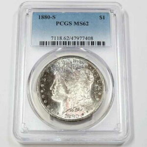 1880 S PCGS MS62 | �g�[�����H�V���o�[ �����K���h�� - 1�h���ăh���d�� #44865A