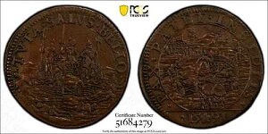 1591�N�I�����_���݃g�[�N�� Jeton Dugn-3288 �h���h���q�g BN PCGS XF �ڍ�