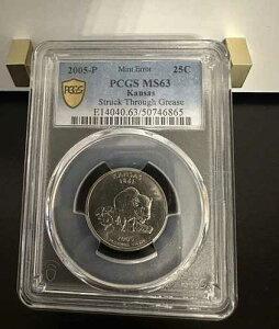 2005�N P �J���U�X ���V���g�� �N�H�[�^�[ �_�ɎK�т� �O���[�X �~���g�G���[ PCGS 25�Z���g MS63