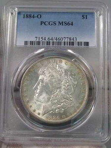 BU 1884-o �V���o�[ �����K�� �_���[ PCGS MS64 ���C�g�g�[���B#36