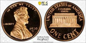 1970�N S 1C �v���[�t �����J�[���L�O�Z���g PCGS �O���[�h PR 69 RD CAM ���[�W�f�C�g