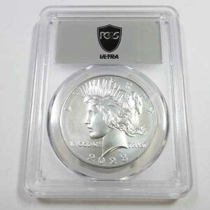 2023 PCGS ULTRA MS70 - 0.999 �V���o�[ �s�[�X�_���[ 1�h�� �č��R�C�� #56288A