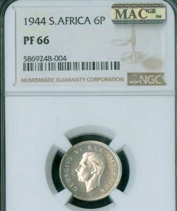 1944�N ��A�t���J 6�y���X NGC PR66 MAC �X�|�b�g���X 150�� ���� *