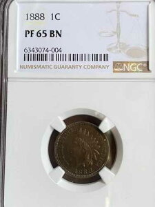 1888�N�C���f�B�A���w�b�h�Z���g NGC PF 65BN �W�F�~�[�v���[�t