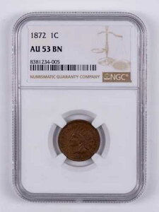 1872�N �C���f�B�A���w�b�h �X���[���Z���g NGC AU53 BN RB005