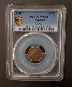1907�N�p�i�}1/2�Z���e�V��DDR PCGS MS64!! �������R�C��!!