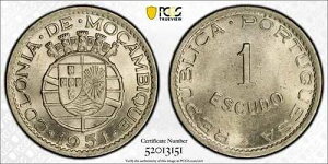 ���U���r�[�N 1951 1 Esc.�APCGS MS65 [�|���g�K���̓��A�t���J]