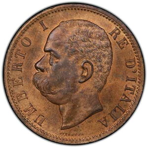 �C�^���A 1894 BI 10 Centesimi PCGS MS64RB KM-27.1 �E���x���g I�AC14