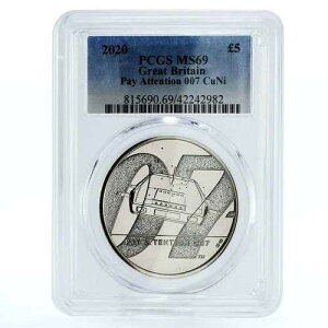 �p�� 5�|���h �{���f�B�A�i�V���[�Y �y�C�E�A�e���V���� 007 MS69 PCGS CuNi �R�C�� 2020