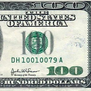 2003 $100 FRN (( �a���� - �L�O�� ))  1979�N1��1��  # DH10010079A-