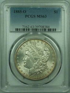 1885-O �����K�� �V���o�[�h�� 1�h���R�C�� PCGS MS-63 ���C�g�g�[�� (29) D