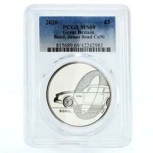 �p�� 5�|���h �{���f�B�A�i�V���[�Y �{���h �W�F�[���Y�E�{���h MS69 PCGS CuNi �R�C�� 2020