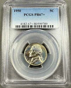 1950�N �W�F�t�@�[�\�� �j�b�P�� 5�Z���g - PCGS PR67+ �v���X - ���C�g�`�F���g�[��