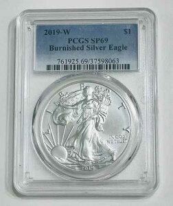 2019-W �o�[�j�b�V���h �V���o�[ �C�[�O�� PCGS SP69 �u���[���x�� �E�F�X�g�|�C���g �o�[�j�b�V���h �C�[�O��