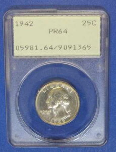 1942�N�č������ǃv���[�t���V���g���V���o�[�N�H�[�^�[�`PCGS PR64�I�[���h���g���[�O���[�����x��