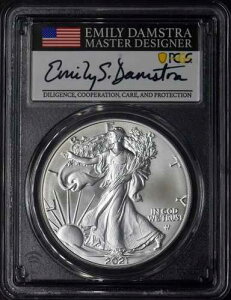 2021 T2 �A�����J�� �V���o�[ �C�[�O�� PCGS MS70 FDOI �u���b�N �R�A �_���X�g�� ?COINGIANTS?
