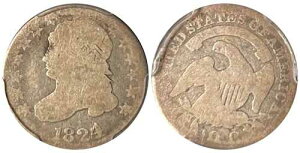 1824/2 PCGS AG03 - �L���b�v�h�o�X�g�_�C�� 10�Z���g - �i�C�X���[�X�g���[�g�O���[�h - ��������