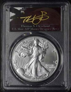 2021 T2 �A�����J�� �V���o�[ �C�[�O�� - PCGS MS70 FDOI �N���[�u�����h �T�C������ - ?COINGIANTS?