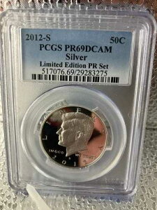 �V���o�[ 2012-S �P�l�f�B �n�[�t�_���[ PCGS PR69 DCAM ����� PR�Z�b�g