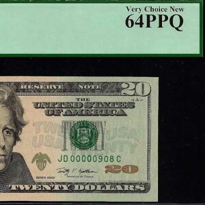 2009�N 20�h���A�M������s�� PCGS 64PPQ �o�[�X�f�[���[ �V���A���ԍ� 00000908
