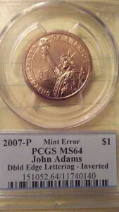 2007 P �W�����E�A�_���X 1�h�� ���]-�_�u���G�b�W���^�����O-�~���g�G���[ PCGS ms64 ���A