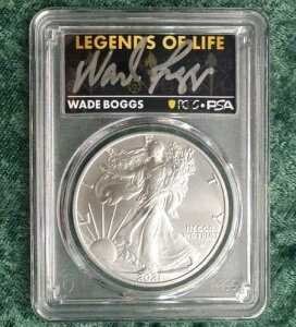 2021�N PCGS MS 70 ���񐶎Y�^�C�v2 �V���o�[�C�[�O�� 1�h���A�E�F�C�h�E�{�b�O�X���M�T�C������