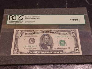 1950 B $5 FRN PCGS 65PPQ Fr. 1963-C �A�M������s��