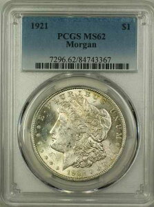 1921�N �����K�� �V���o�[ �_���[ 1�h�� �R�C�� PCGS MS-62 (16e)