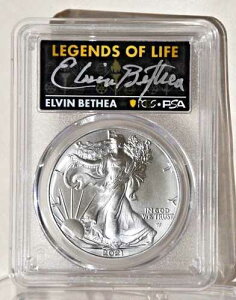 2021�N �V���o�[�C�[�O�� T2 �t�@�[�X�g�v���_�N�V���� PCGS MS70 ���W�F���h���C�t �G�����B���E�x�V�A �I�[�g