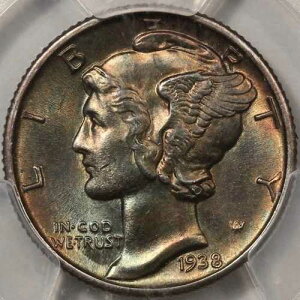 1938 �N�}�[�L�����[ �_�C�� PCGS MS-65FB - ���������F!