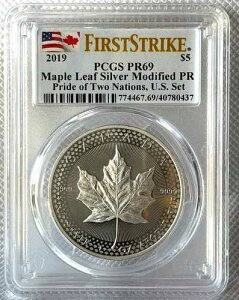 ??2019 / $5 ???? ���[�v�����[�t�V���o�[ ���f�B�t�@�C�h / PR69 FS / .9999 FINE / ??Metals UP