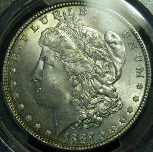 1887�N P $1 �����K���E�_���[ PCGS MS64 ~ VSS VAM 13 (�_�u���X�^�[) ~I3,R5~ (L#3-19)
