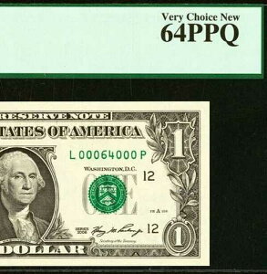 2006�N 1�h���A�M������s�� PCGS 64PPQ �o�[�X�f�[�E���[ �V���A���ԍ� 00064000