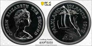 1979�N �t�H�[�N�����h���� 5�|���h �U�g�E�N�W����� Km# 11 PCGS MS68